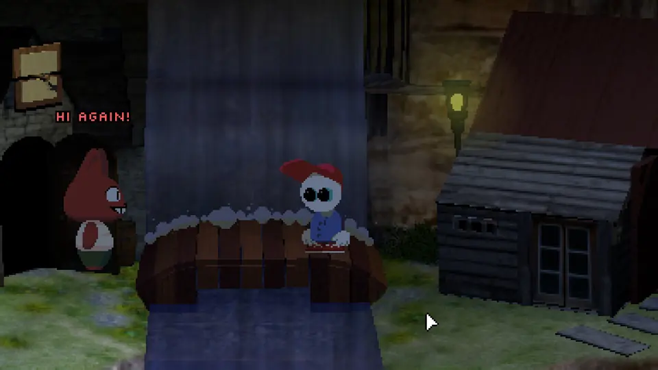 Official Endacopia screenshot showing a gloomy outdoor area